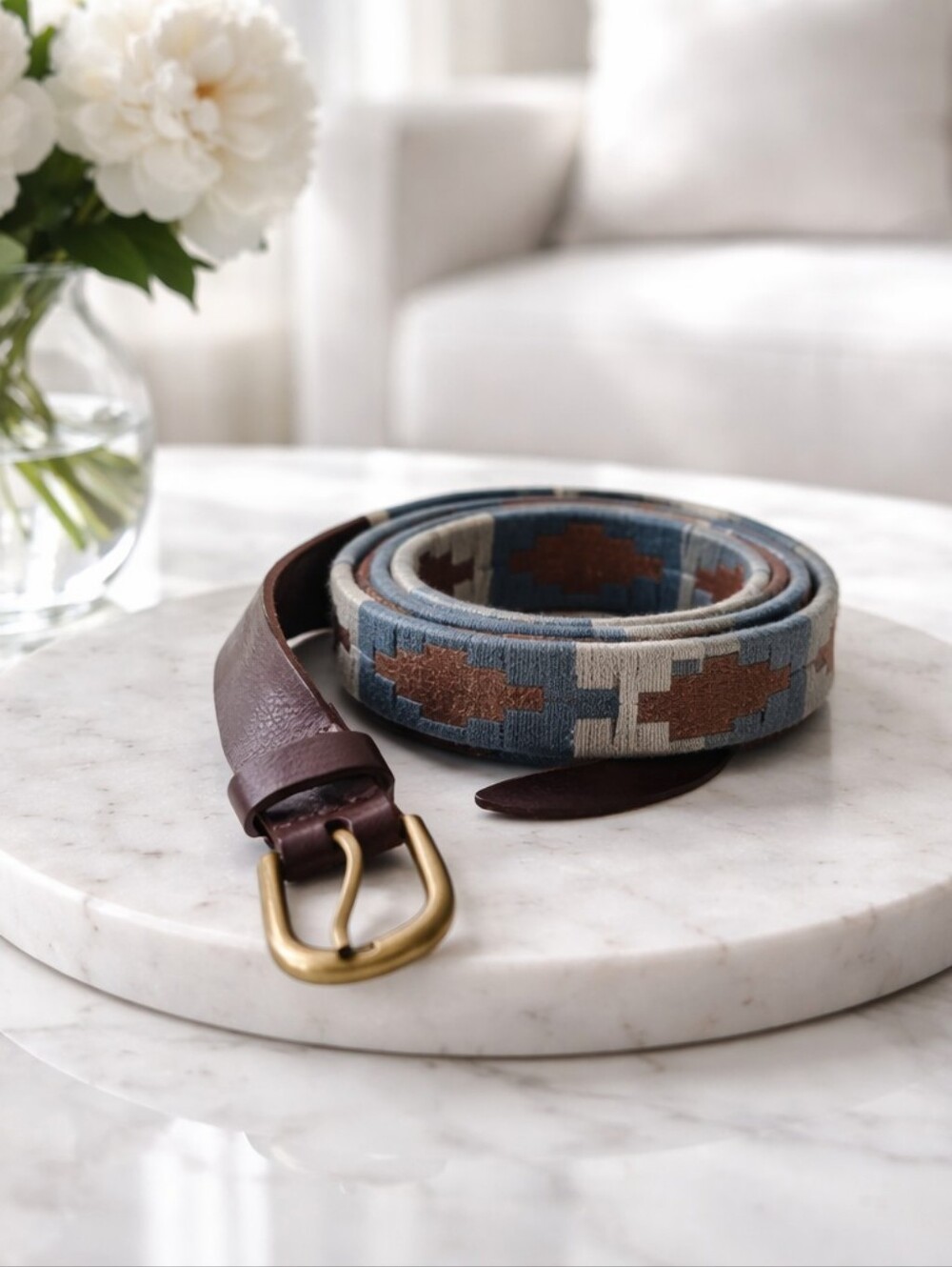 Liebeskind Leather Embroidered Belt